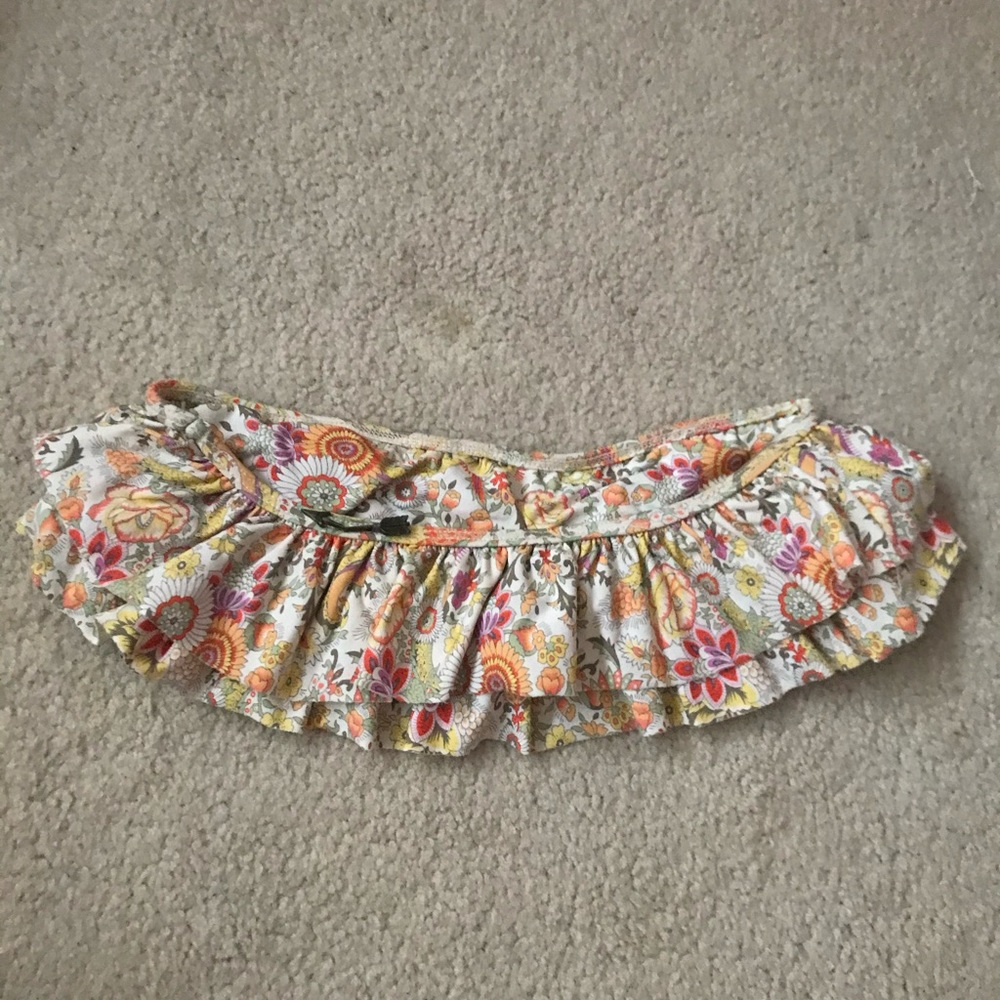Boys and arrows bandeau strapless swim top